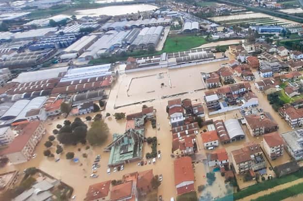 Наводнение в городе Прато, что в итальянском регионе Тоскана, 3 ноября 2023 года