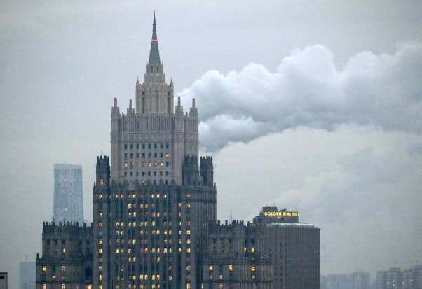 French, UK and German ambassadors arrived for a meeting with Russian Foreign Ministry