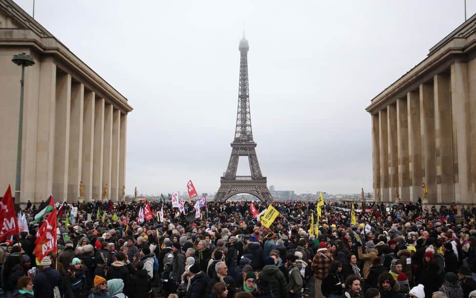 French Protests Against Controversial Immigration Law Spark Nationwide Demonstrations