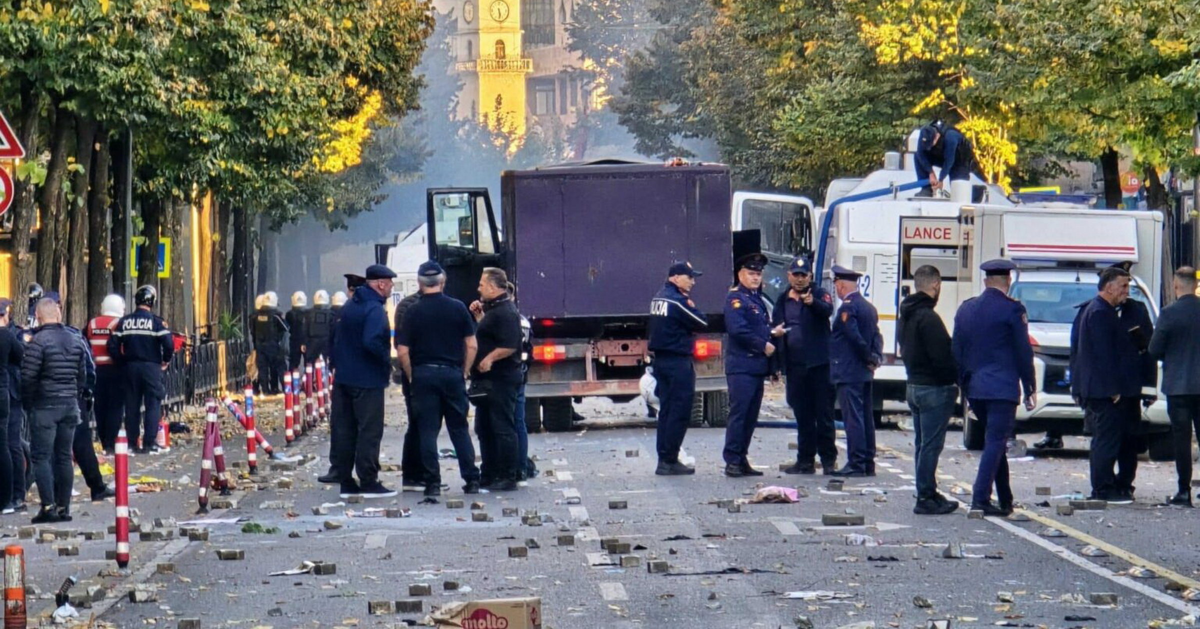 У Єврокомісії засудили насильство під час масових протестів в Албанії