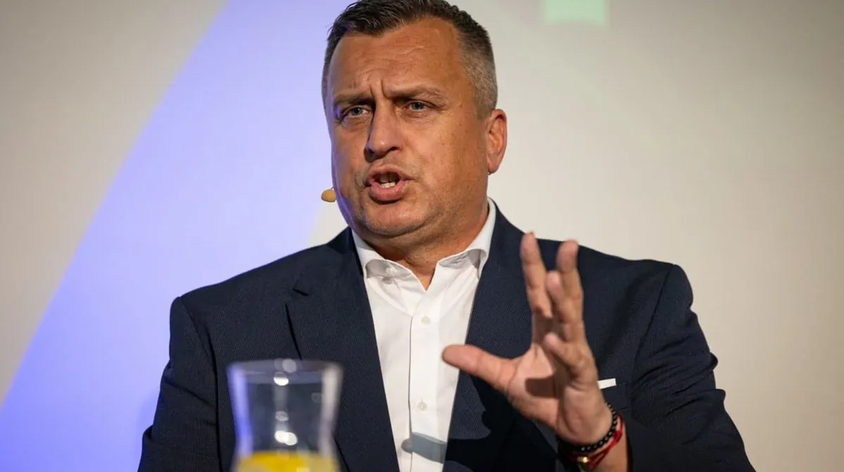 Andrej Danko, leader of the Slovak National Party, publicly disagreed with Prime Minister Robert Fico regarding Ukraine's membership in t...
