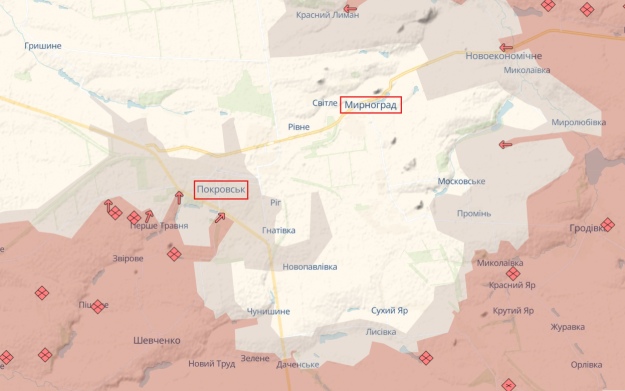 Скриншот: DeepState Скриншот: DeepState