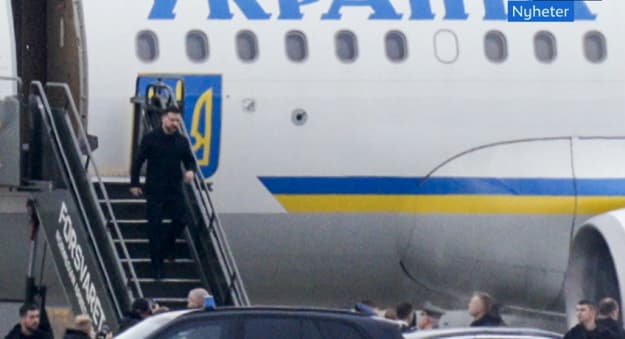 Прибуття президента України у Норвегії