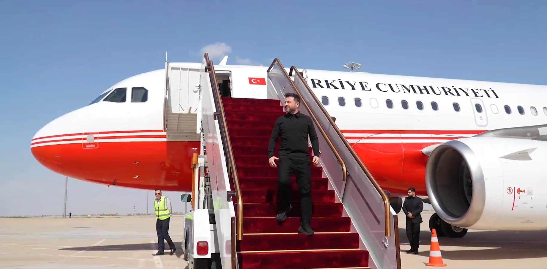 Зеленський прибув до Сирії урядовим літаком Туреччини