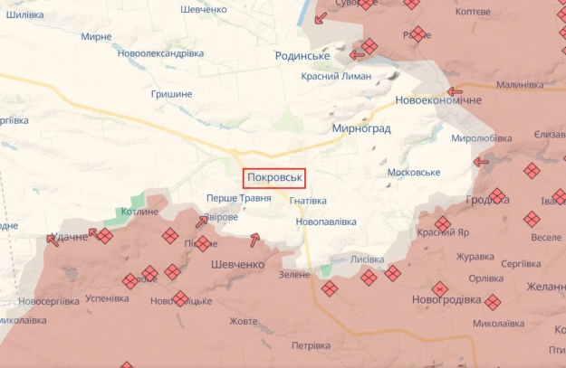 Скриншот: DeepState