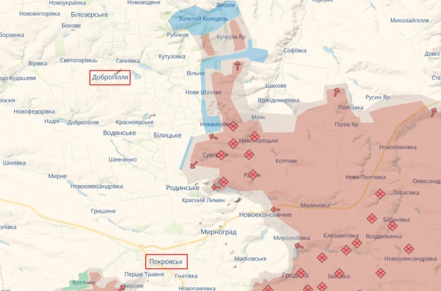 Скриншот: DeepState