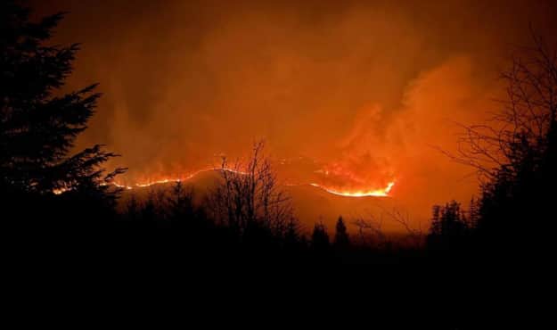 In Scotland, two days have been fighting fire in the mountains