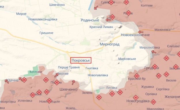 Скриншот: DeepState