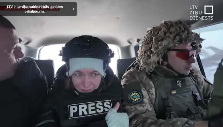 Latvian journalists attacked by Russian drone in Donetsk Oblast