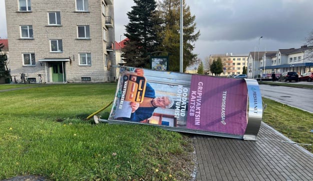 Последствия бури в приморском городе Хаапсалу. Juhan Hepner/ERR