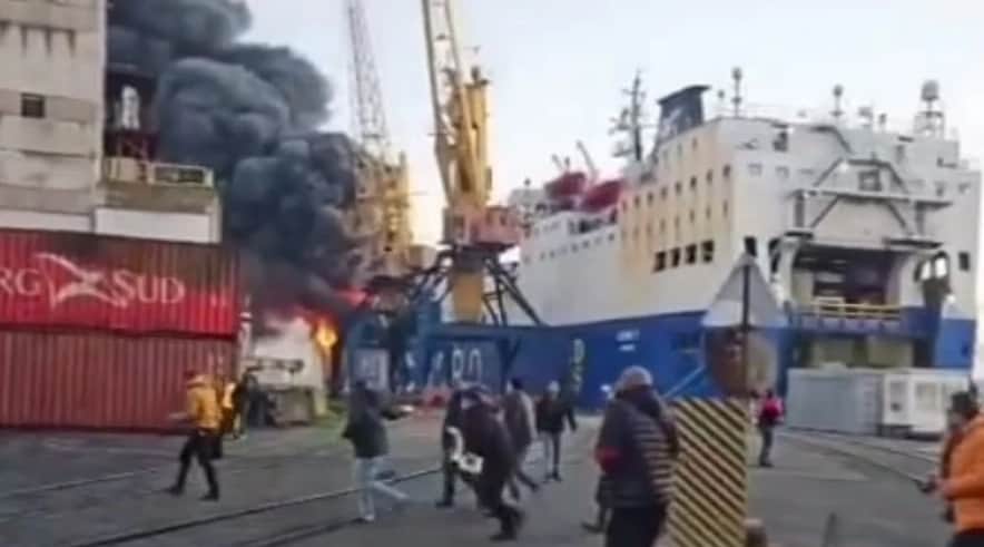 Turčija zaskrbljena zaradi poškodbe turške ladje v ukrajinskem pristanišču