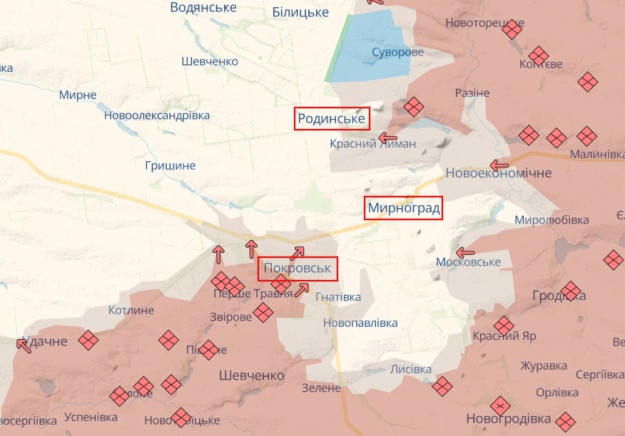 Скриншот: DeepState Скриншот: DeepState