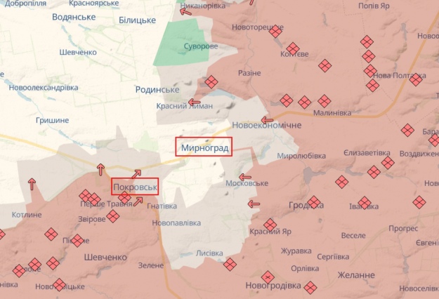 Скриншот: DeepState