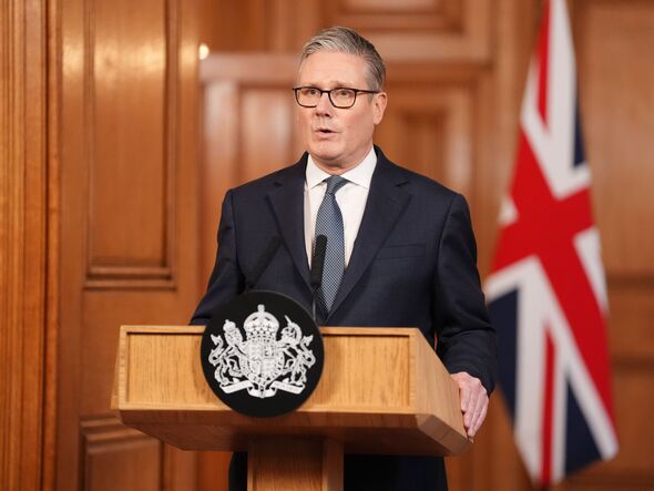 D41c610 London England British Prime Minister Keir Starmer Delivers A Statement After The U S And 6778850