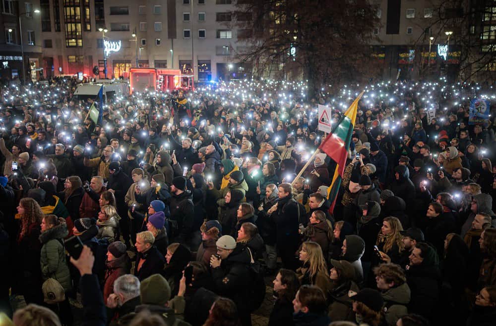 У Литві почався триденний протест проти поправок, що загрожують незалежності суспільного мовника