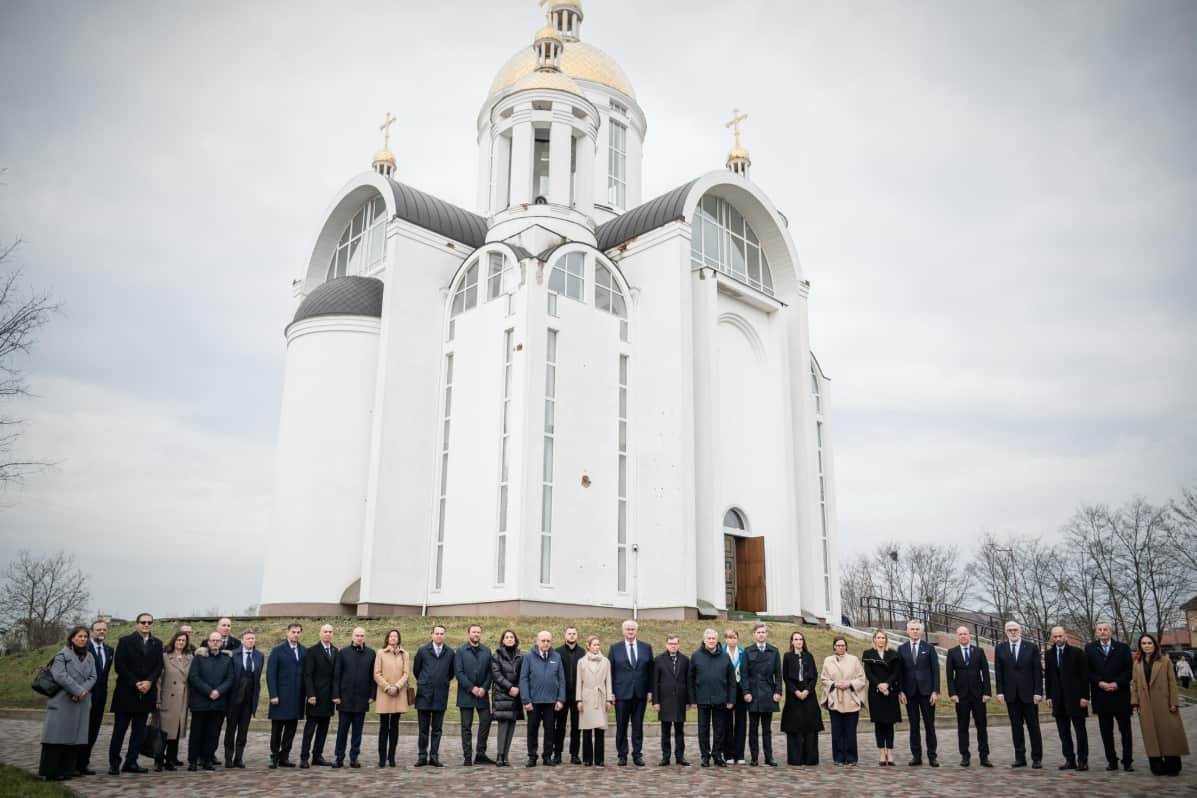 "Тут вирішується безпека Європи": Каллас та глави МЗС країн ЄС відвідали Бучу