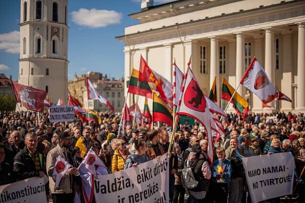 У Вільнюсі протестують проти запланованого податку на нерухомість
