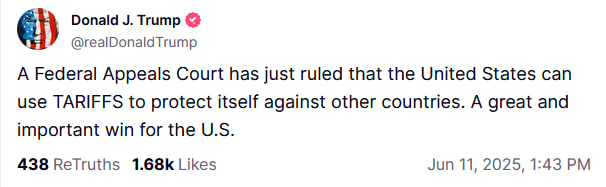 Скриншот: Truth Social