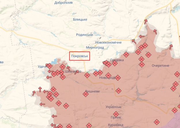 Скриншот: DeepState