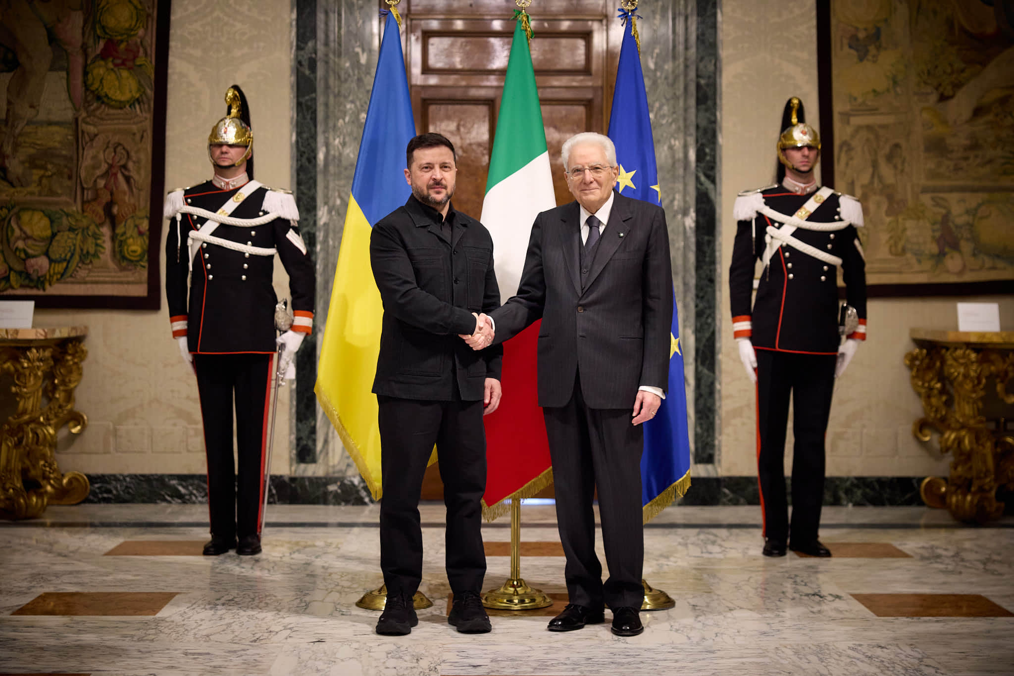 Зеленський у Римі провів переговори з президентом Італії