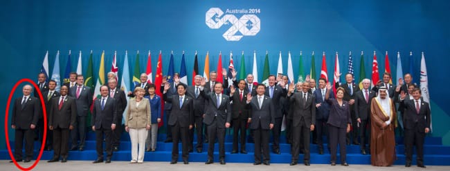 Сімейне фото саміту G20 у 2014 році 